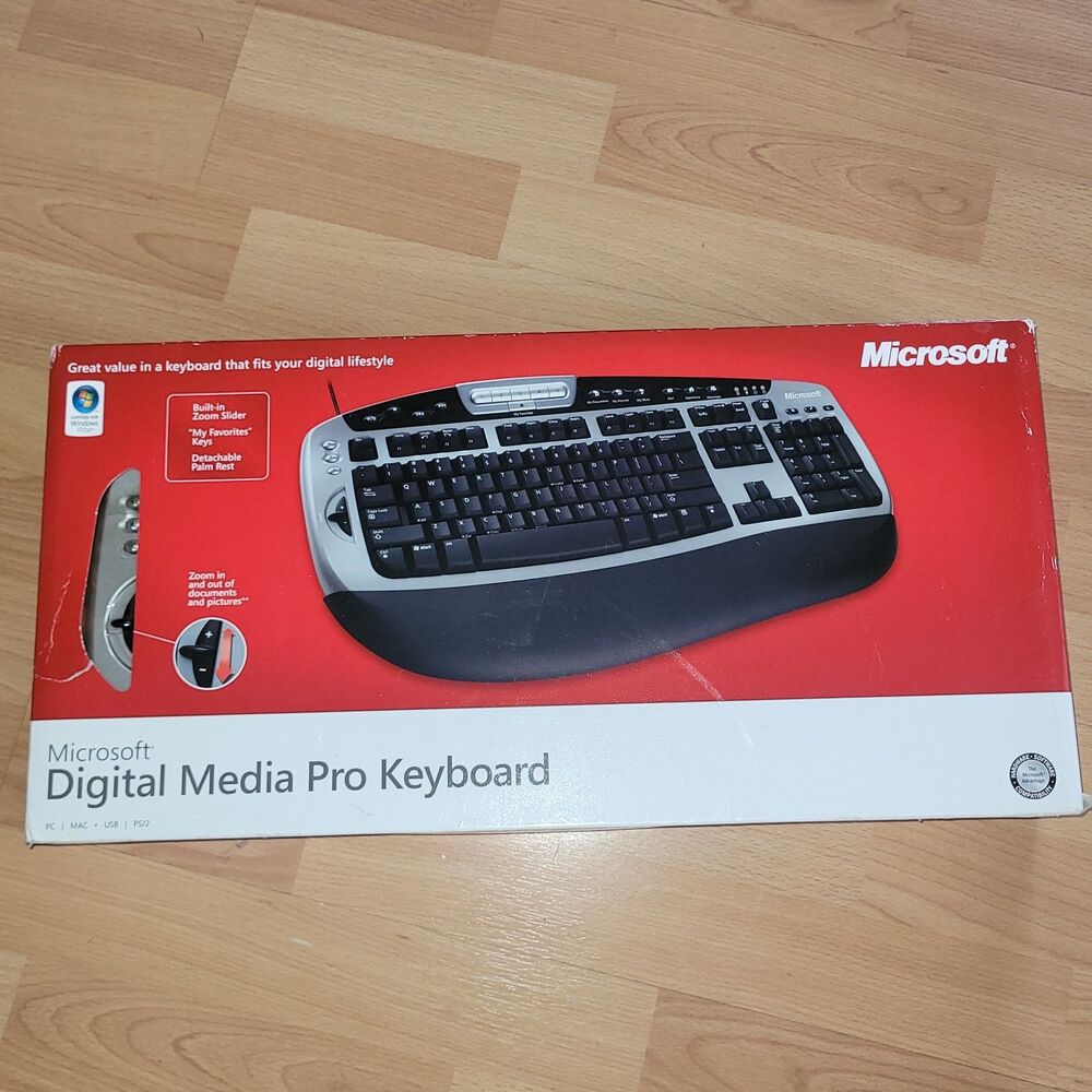 Microsoft Digital Media Pro Keyboard Model 1031 BX1-00005 Wired NEW